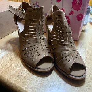 Brand new, never worn sandal booties.